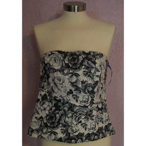 White House Black Market Floral Bustier